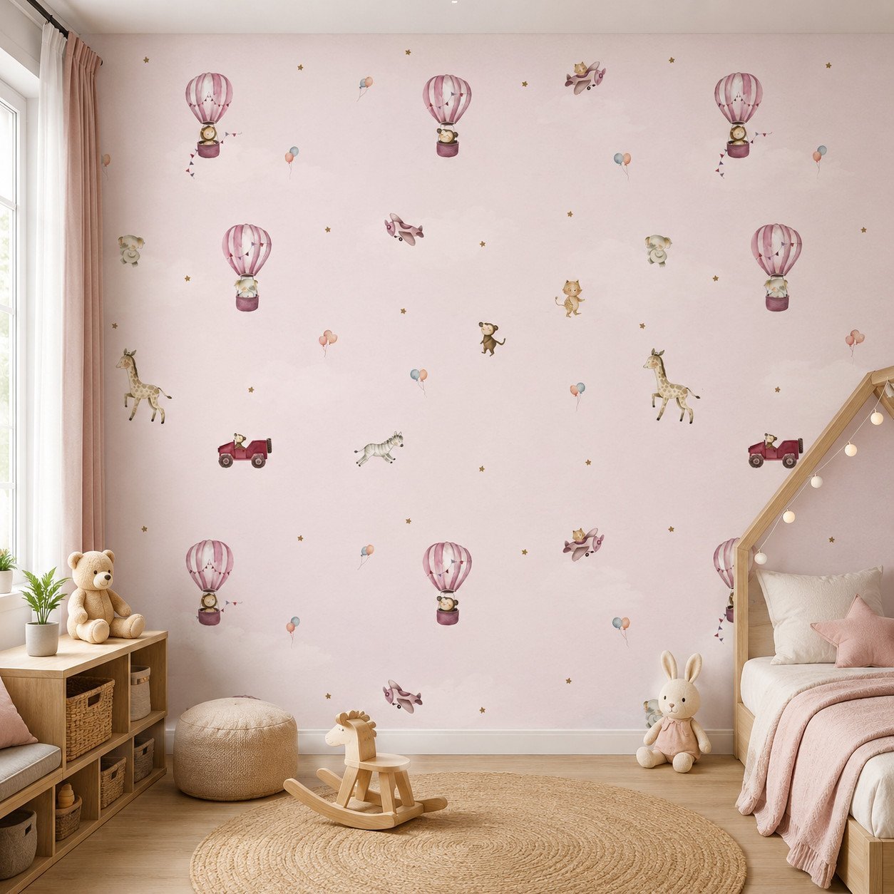 Skybound Playmates — Luxury Kids Wallpaper Dubai