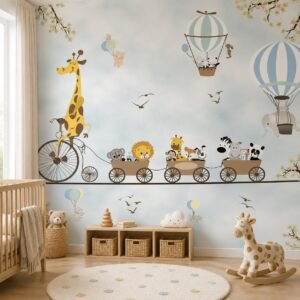 Skyward Jubilee — Luxury Kids Wallpaper Dubai