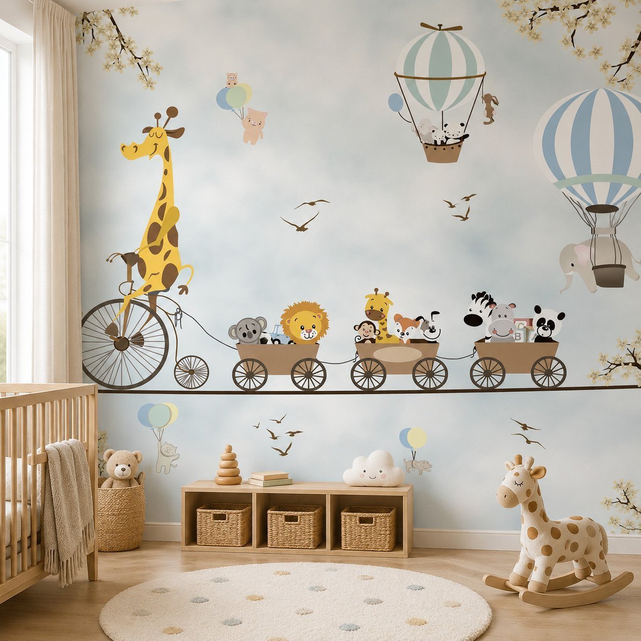 Skyward Jubilee — Luxury Kids Wallpaper Dubai