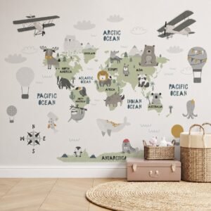 Skyward Menagerie — Luxury Kids Wallpaper Dubai