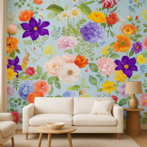 Spring Sonata — Luxury Floral Wallpaper Dubai