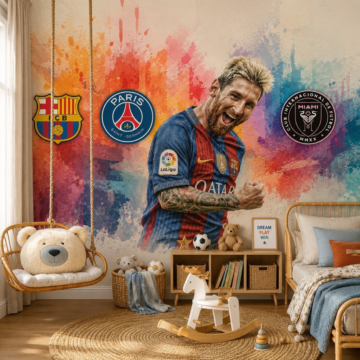 Stadium Rush — Luxury Kids Wallpaper Dubai - Image 3