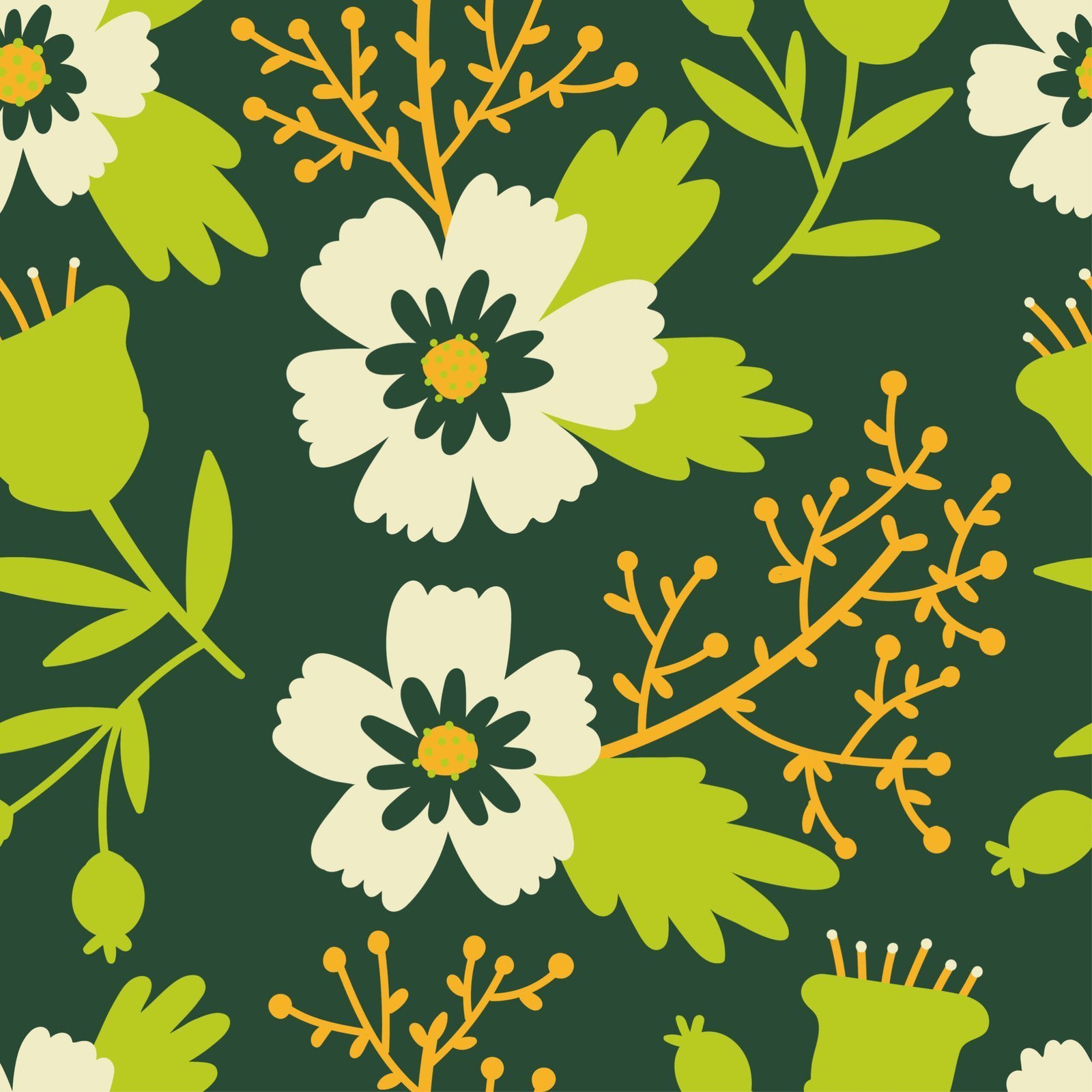 Stylized flowers — Luxury Floral Wallpaper Dubai - Image 3