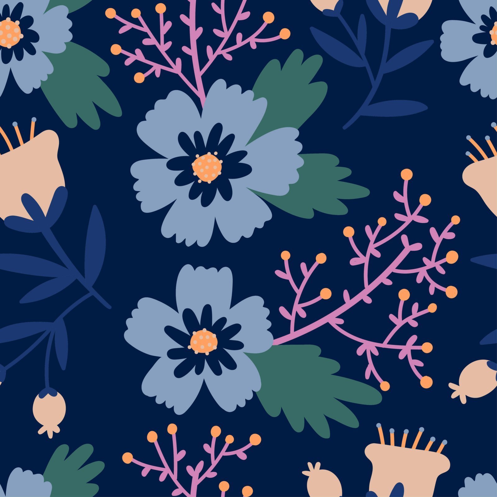 Stylized flowers — Luxury Floral Wallpaper Dubai - Image 7