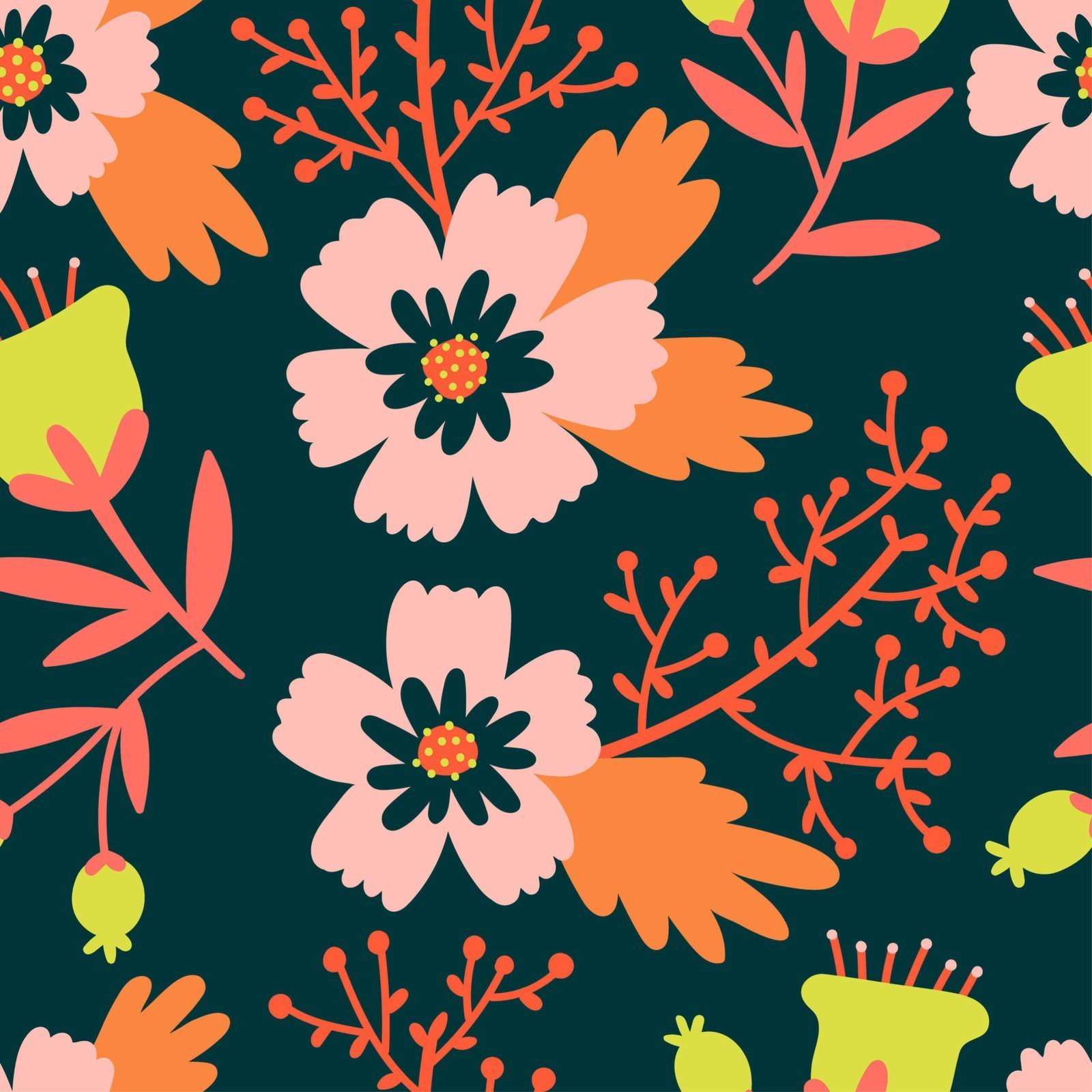 Stylized flowers — Luxury Floral Wallpaper Dubai - Image 6