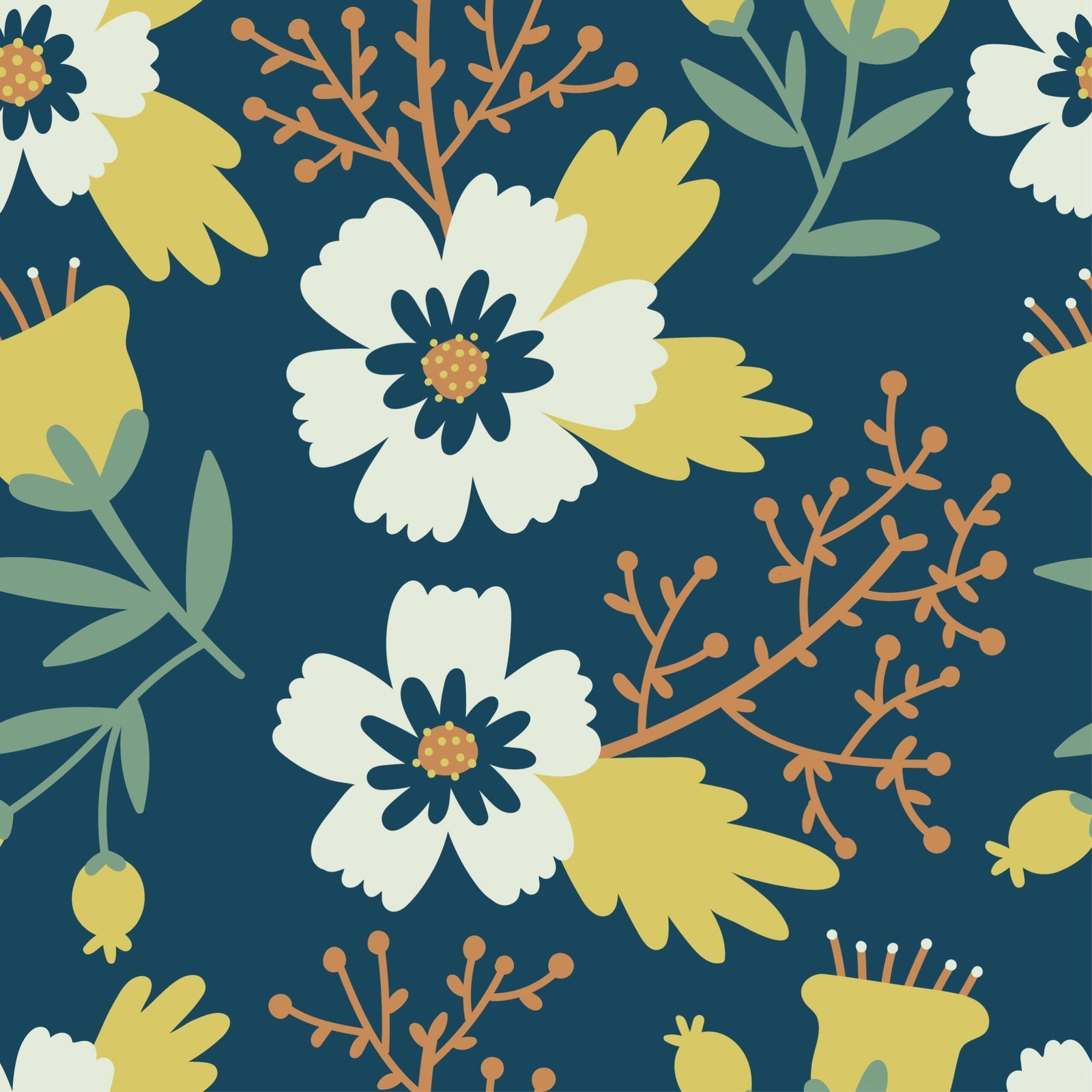 Stylized flowers — Luxury Floral Wallpaper Dubai - Image 5