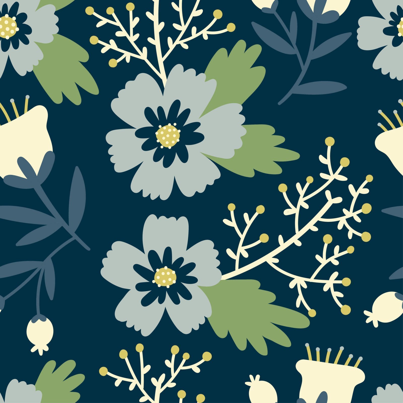 Stylized flowers — Luxury Floral Wallpaper Dubai - Image 4