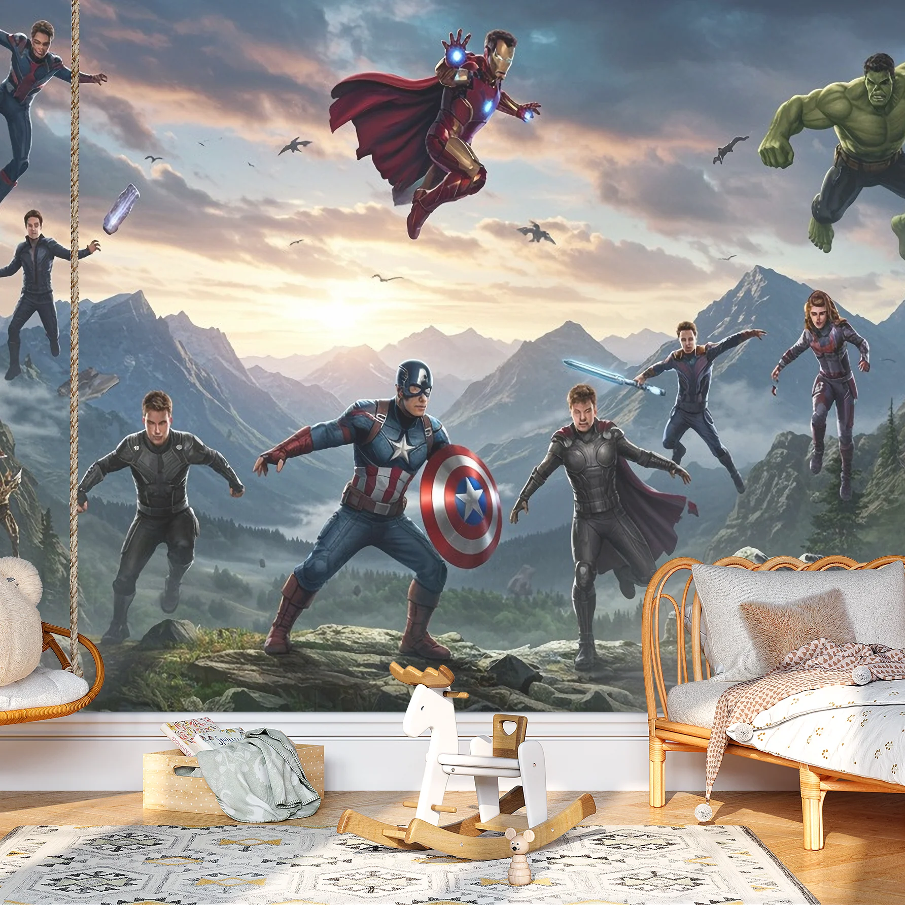 Summit Defenders — Luxury Kids Wallpaper Dubai - Image 2