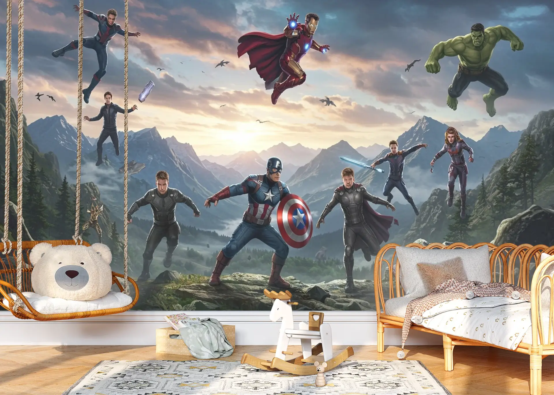 Summit Defenders — Luxury Kids Wallpaper Dubai