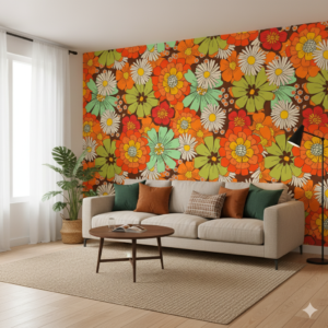 Sunshine Floral — Luxury Floral Wallpaper Dubai