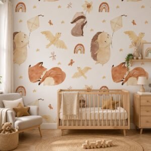 Tawny Tales — Luxury Kids Wallpaper Dubai