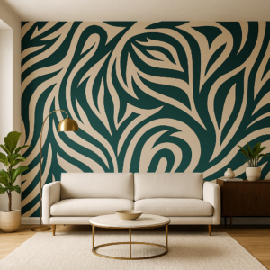 Teal Current — Modern Wallpaper Dubai