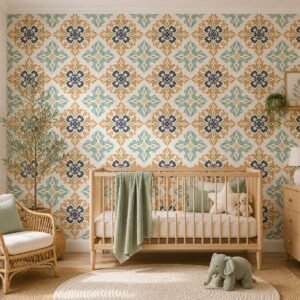 Teal Ornament — Heritage Wallpaper Dubai