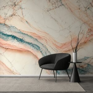 Teal Strata — Modern Wallpaper Dubai