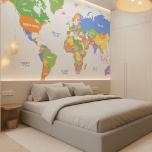 Terra Chroma — Map & Mural Wallpaper Dubai