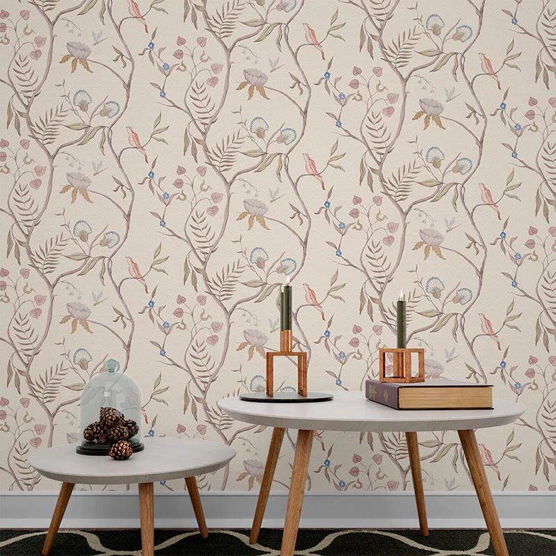 Thistle Aviary — Luxury Floral Wallpaper Dubai - Image 2