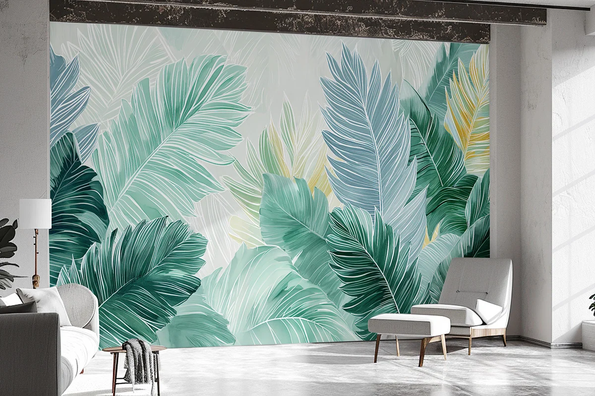 Tidal Palms — Luxury Floral Wallpaper Dubai - Image 3