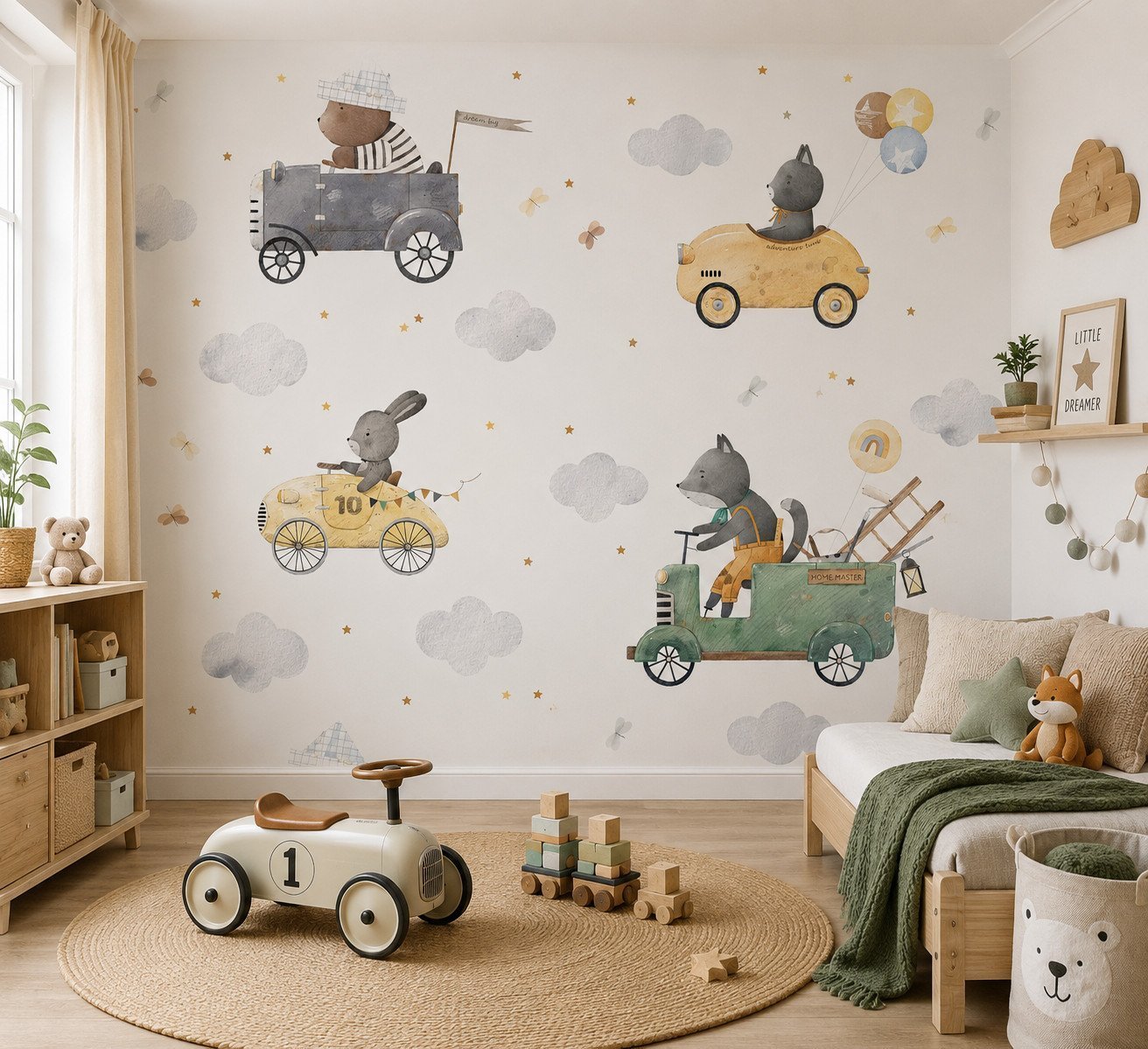 Tiny Roadsters — Luxury Kids Wallpaper Dubai
