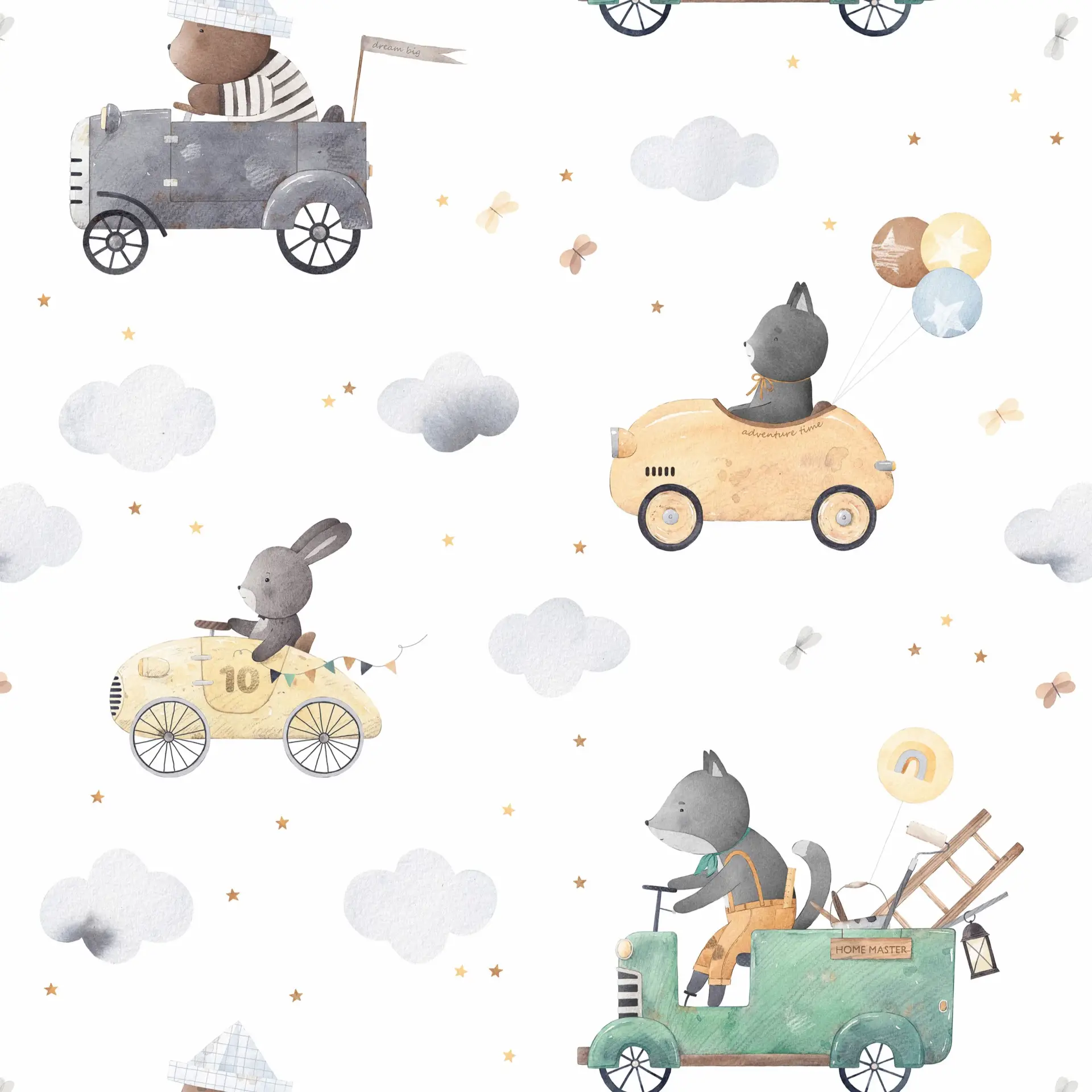 Tiny Roadsters — Luxury Kids Wallpaper Dubai - Image 2