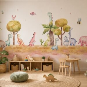 Tiny Sauria — Luxury Kids Wallpaper Dubai