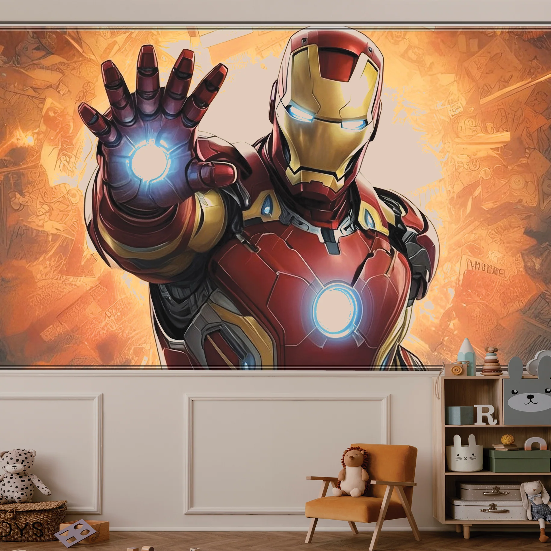 Titanium Pulse — Luxury Kids Wallpaper Dubai