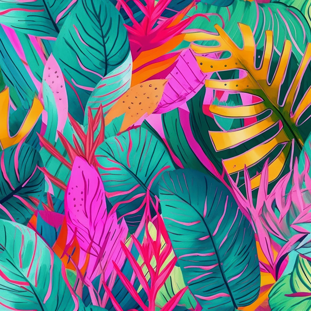 Tropic Voltage — Luxury Floral Wallpaper Dubai - Image 3