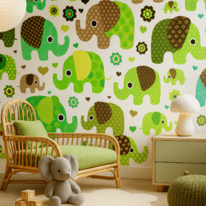 Trunky Treasure — Luxury Kids Wallpaper Dubai
