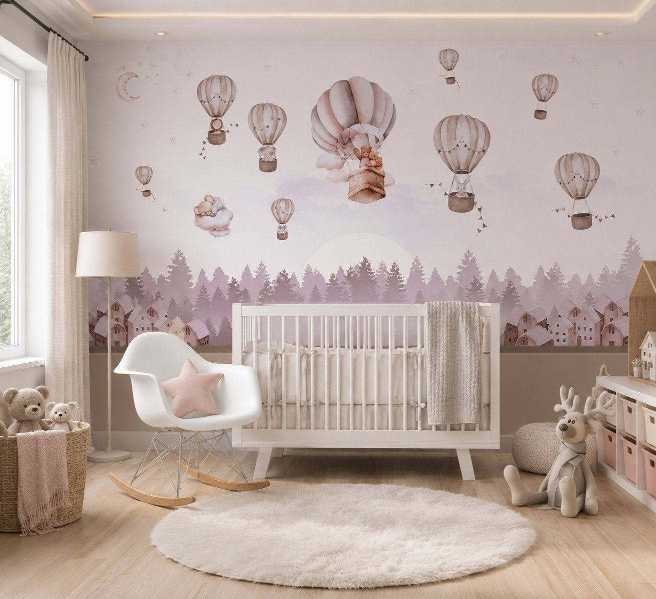 Twilight Balloons — Luxury Kids Wallpaper Dubai
