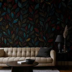 Twilight Bloom — Luxury Floral Wallpaper Dubai