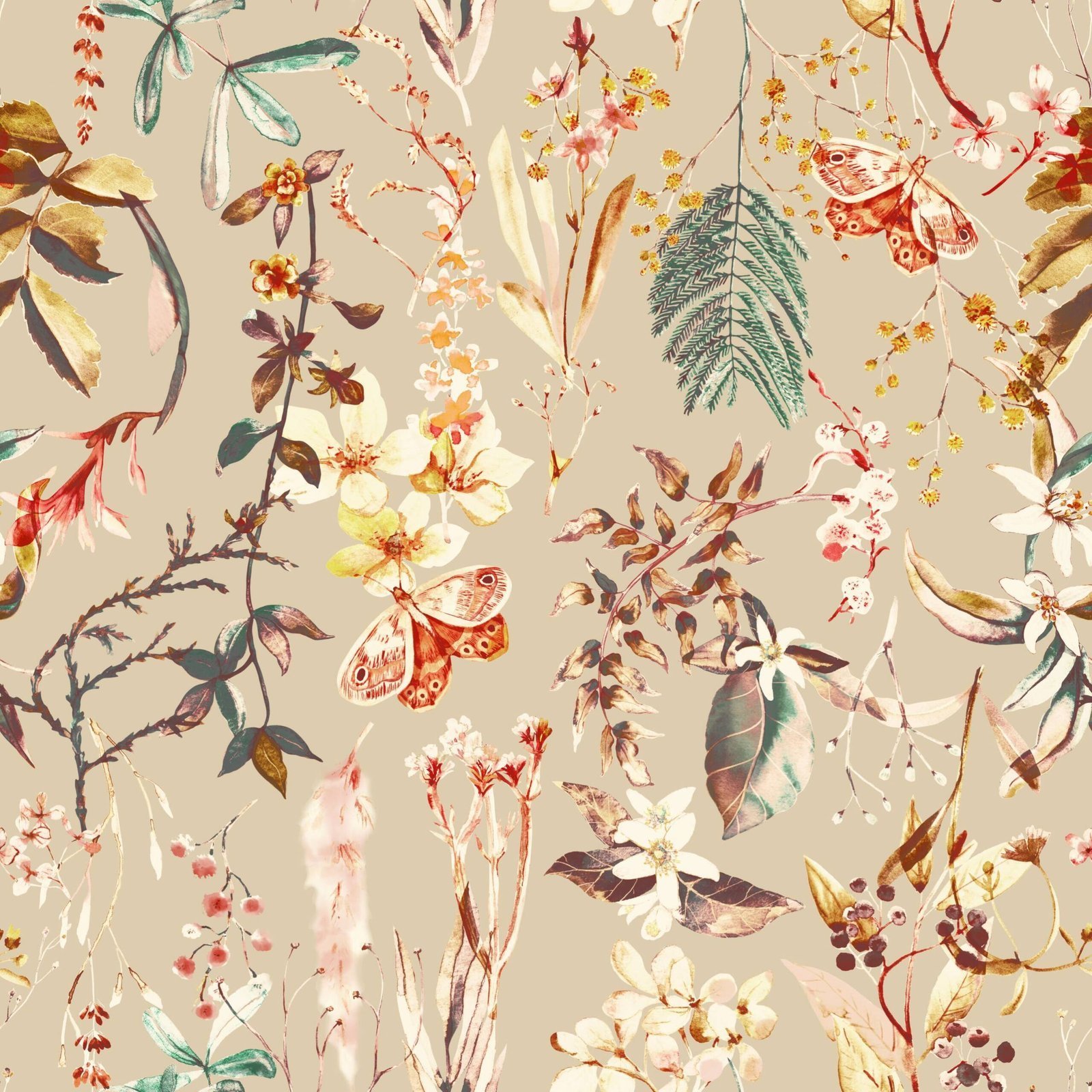 Twilight Botanica — Luxury Floral Wallpaper Dubai - Image 4