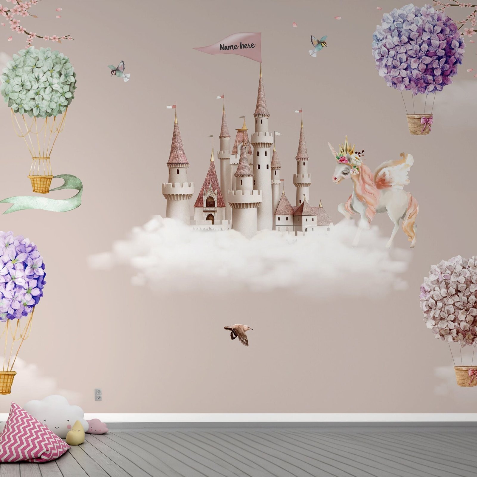 Unicorn Castle — Luxury Kids Wallpaper Dubai