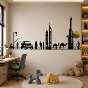 Urban Mirage — Map & Mural Wallpaper Dubai
