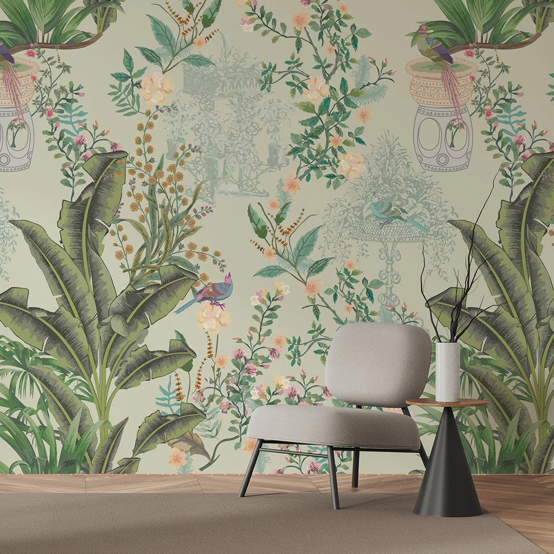 Verdant Rococo — Luxury Floral Wallpaper Dubai - Image 4