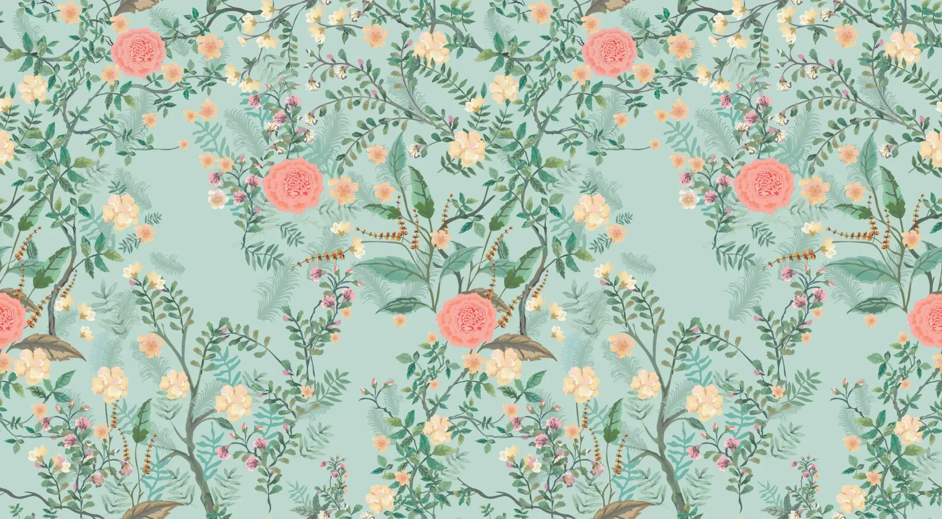 Verdant Rosette — Luxury Floral Wallpaper Dubai - Image 2