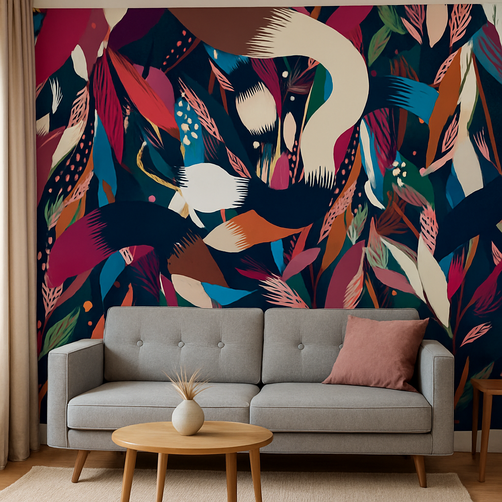 Vivid Rhythm — Plain & Textured Wallpaper Dubai