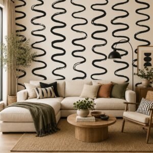 Wave Script — Modern Wallpaper Dubai