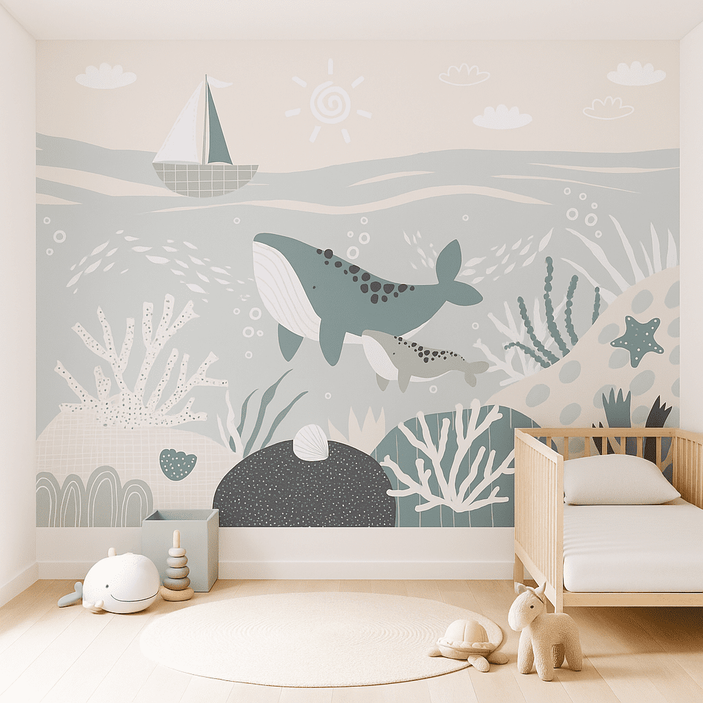WhaleWhisper — Luxury Kids Wallpaper Dubai