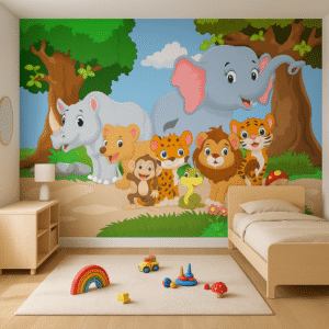 Wild Wonder Hideaway — Luxury Kids Wallpaper Dubai