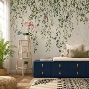 Willow Song — Luxury Floral Wallpaper Dubai