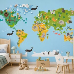 Wonderworld Wildlife — Luxury Kids Wallpaper Dubai