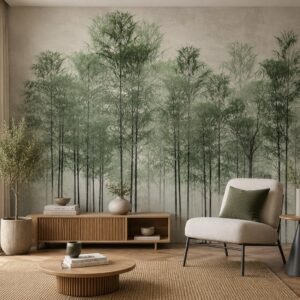 Woodland Veiling — Luxury Floral Wallpaper Dubai