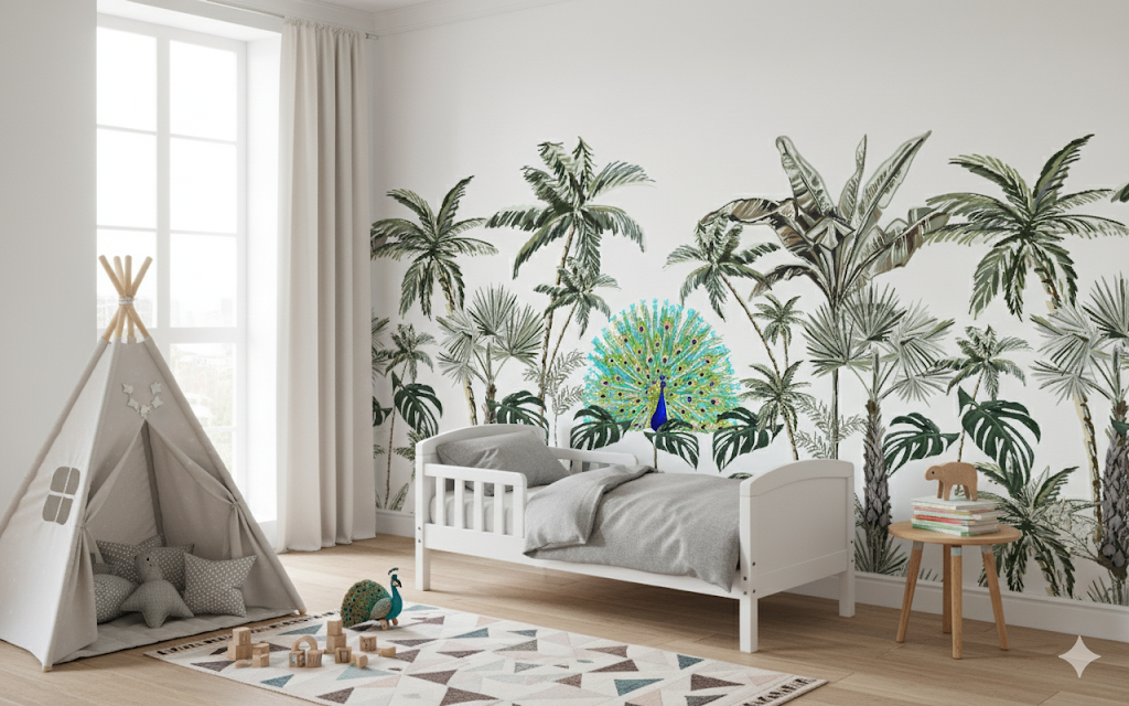 Peacock Grove — Luxury Kids Wallpaper Dubai - Image 3